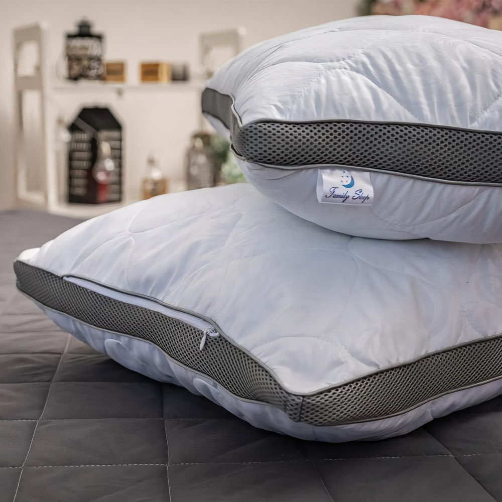 Подушка анатомическая классическая Strong Sleep 3D Gray-White collection