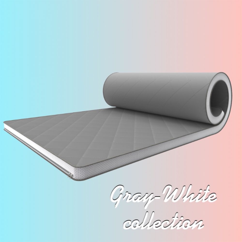 Матрас топпер «Shine» Gray-White collection